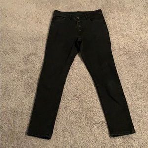 H&M DenimCharcoal High waist slim fit Size 30